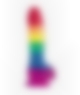 COLOURS PRIDE DILDO 2 Cores pride edition pênis silicone 15cm