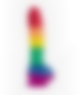 COLOURS PRIDE DILDO 1 Para mostrar amor à diversidade sexual