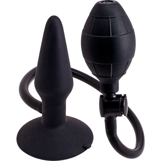 Plug anal inflável s - preto