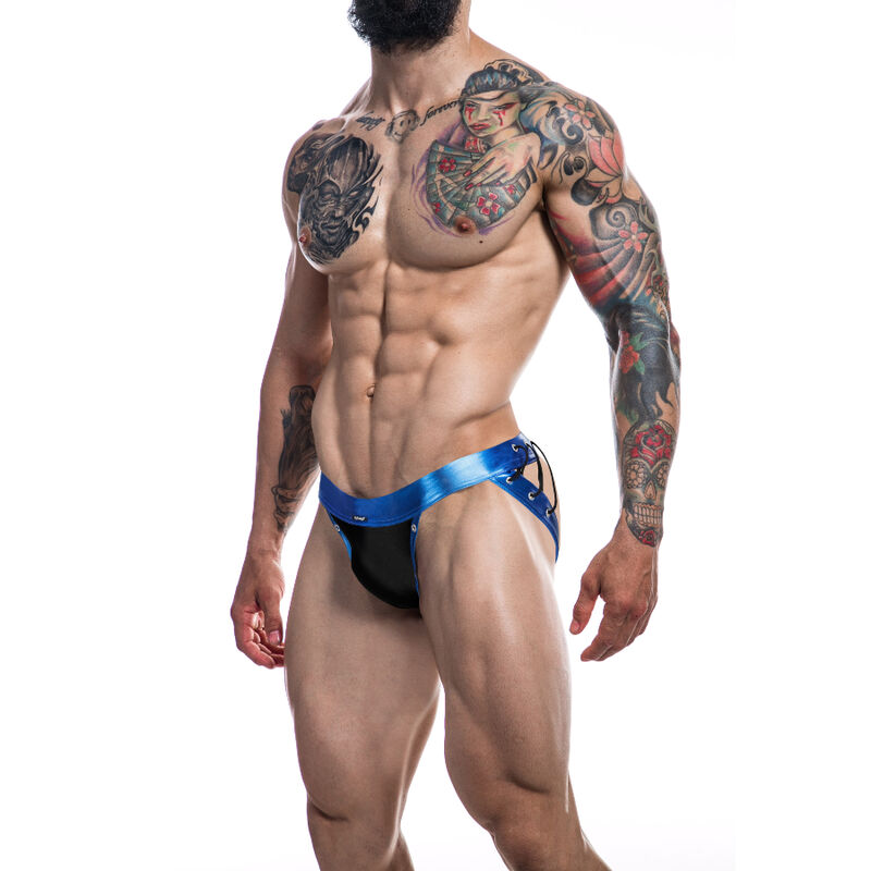 JOCKSTRAP DESIRE BLUE COURO XL