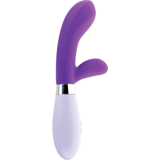 Silicone g-spot vibrador de coelho - roxo