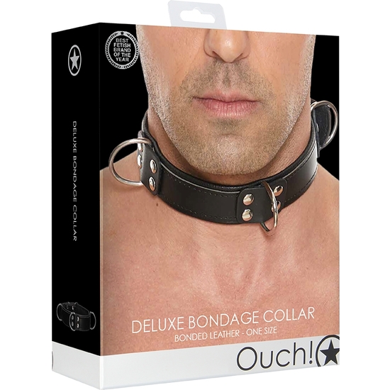 DELUXE BONDAGE COLLAR BLACK 2