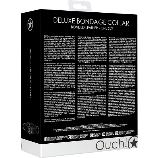 DELUXE BONDAGE COLLAR BLACK 3