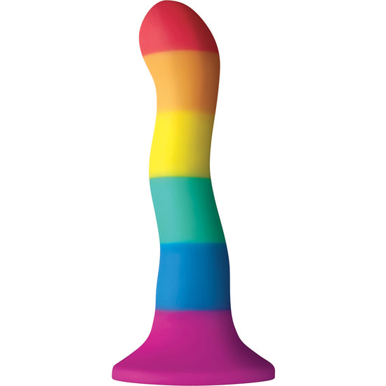 Cores orgulho edição dildo silicone 15cm