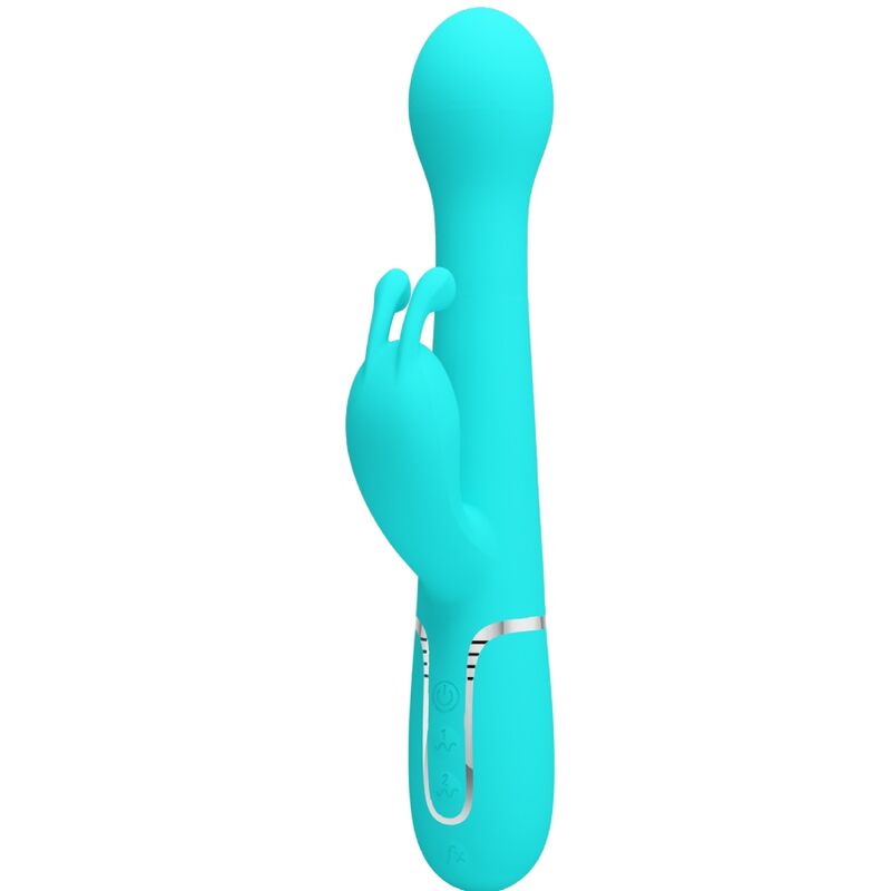 VIBRADOR COELHO DEJON 3 EM 1 MULTIFUNO AQUA VERDE