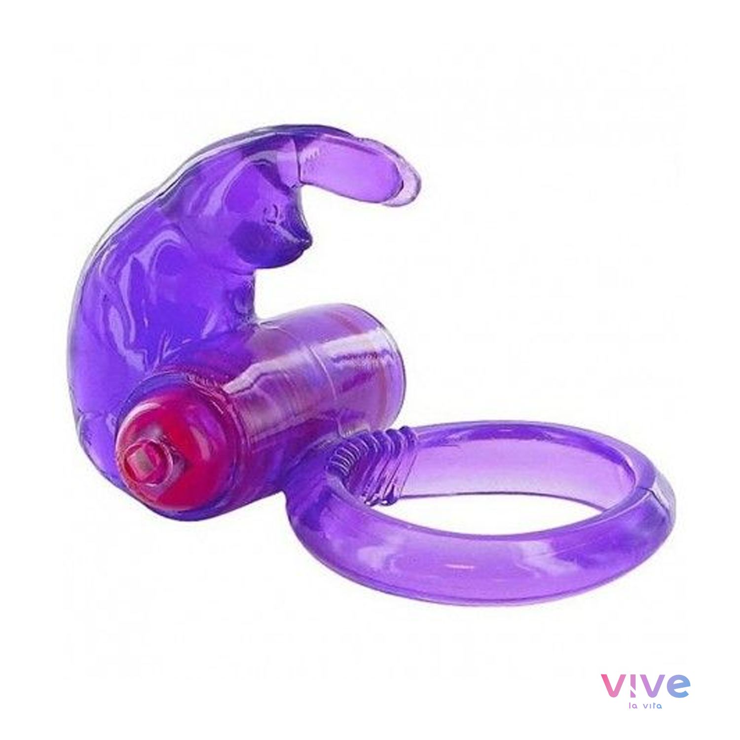 Anel vibratório de silicone lilás