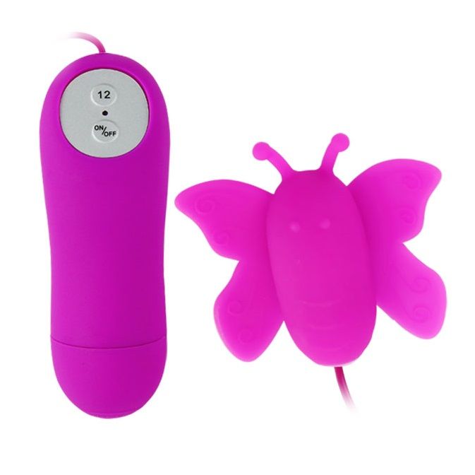 ESTIMULADOR CLITORIS BUTTERFLY LOVE EGGS 12 VELOCIDADES LILA