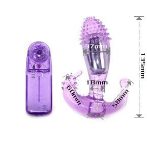 ESTIMULADOR  LILA VAGINAL Y ANAL CON VIBRACION