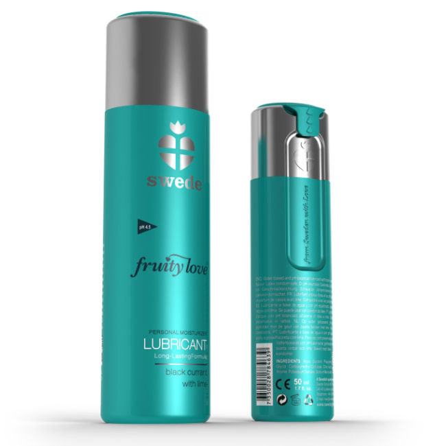 FRUITY LOVE LUBRIFICANTE GROSELHA PRETA LIMÃO 50 ML nº2