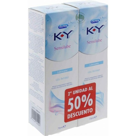 Ky gel lubrificante hidrossolúvel íntimo duplo 2x75ml