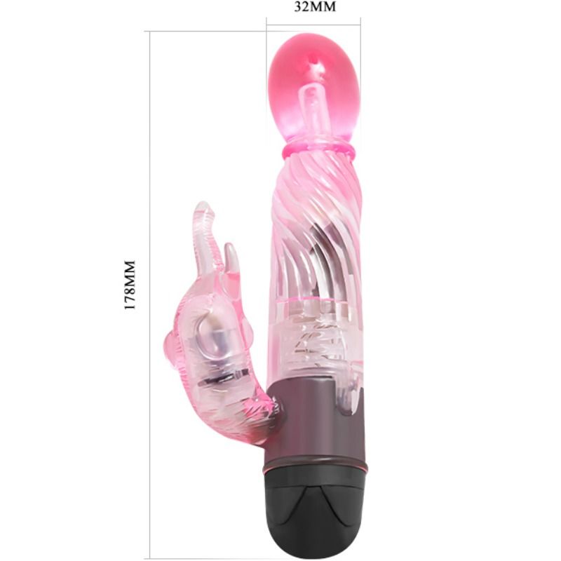 VIBRADOR CON RABBIT ROSA 3