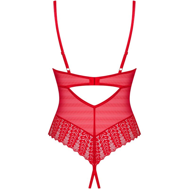 INGRIDIA CROTCHLESS TEDDY ROJO 16