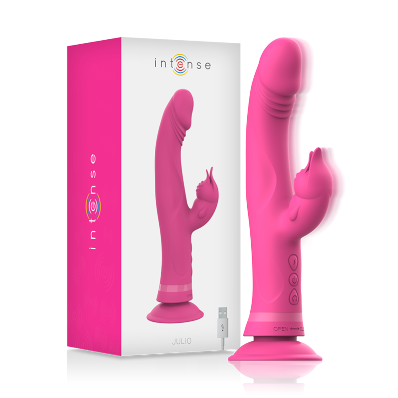 INTENSE - JULIO VIBRADOR COELHO SILICONE ROSA nº1