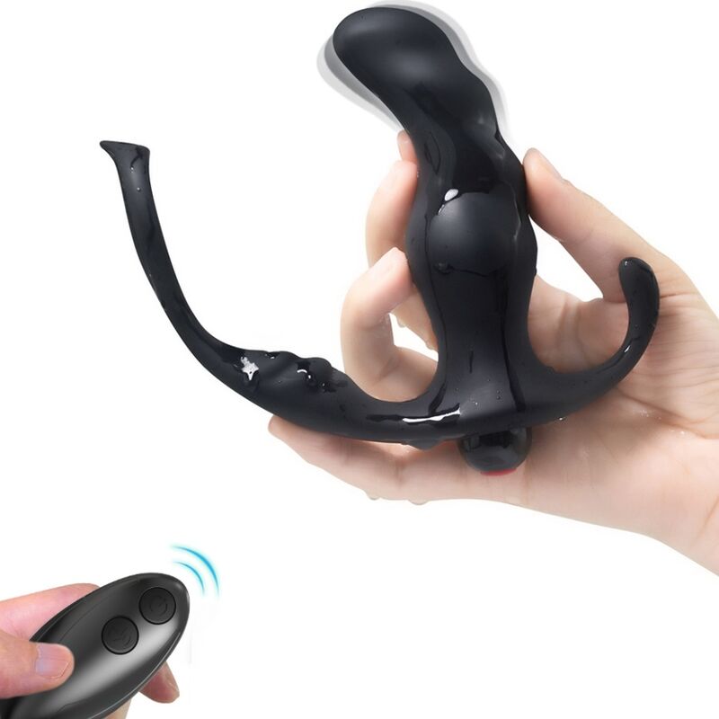 KNIGHT VIBRADOR ANAL PRÓSTATA E ANEL CONTROLE REMOTO PRETO