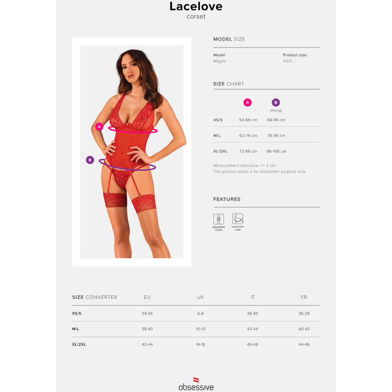 LACELOVE BODY RED 19