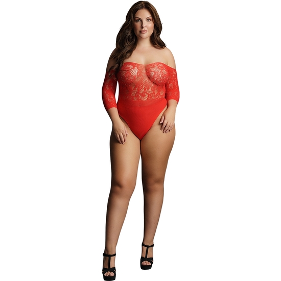 Peluche de strass Le Desir Crotchless - Vermelho