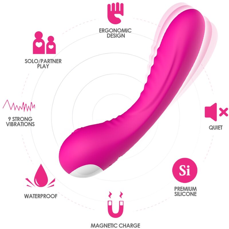 LEGEND VIBRADOR SILICONA FUCSI 2