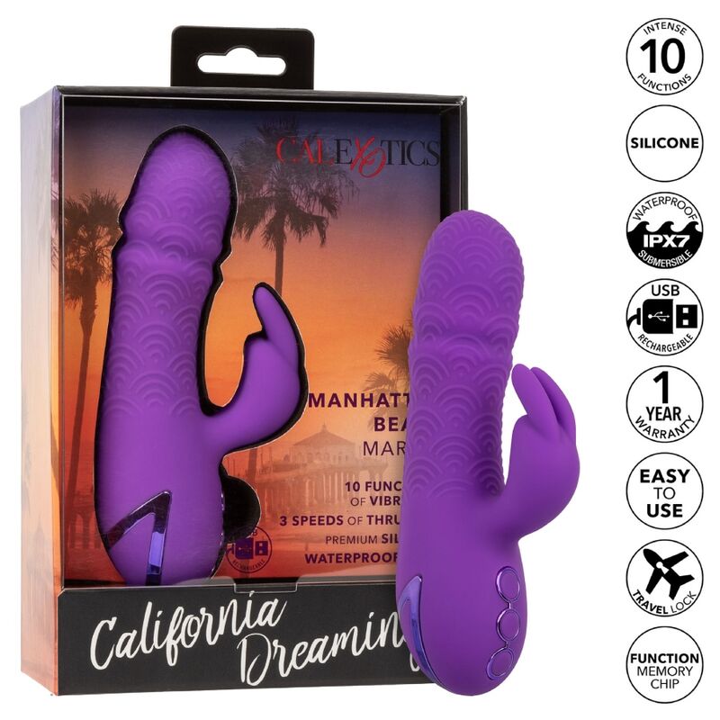 MANHATTAN BEACH MARVEL VIBRADOR COELHO ROXO POR CALIFORNIA D