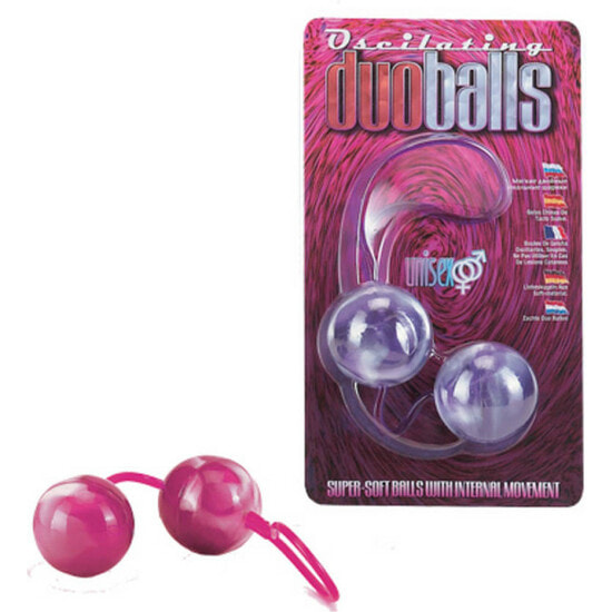 Bolas duplas marbilizadas rosa