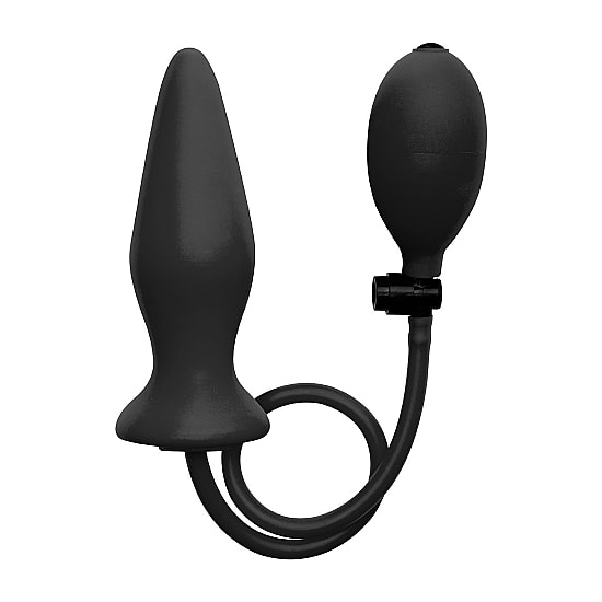 Plugue inflável de silicone preto Ouch