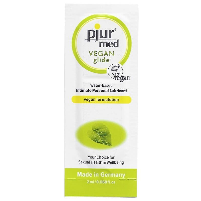 LUBRIFICANTE À BASE DE ÁGUA PJUR MED VEGAN GLIDE 2 ML