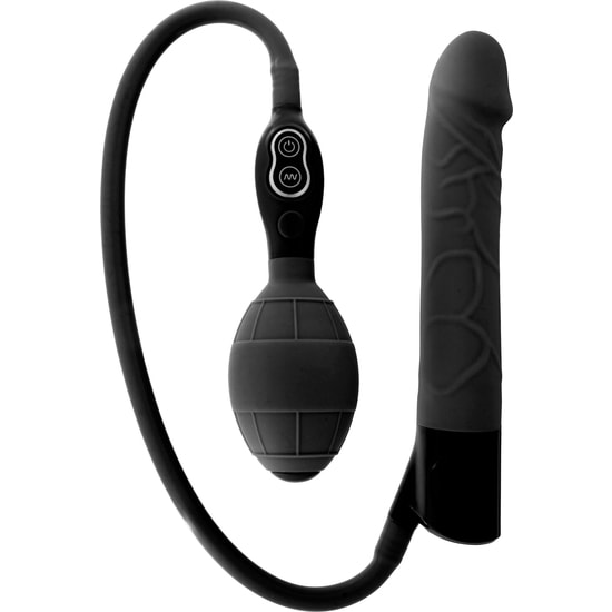 Vibrador inflável preto