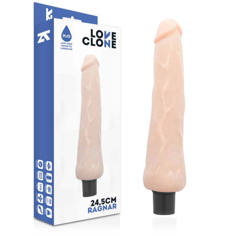 RAGNAR AUTO-LUBRIFICAÇÃO VIBRADOR 24,5 CM