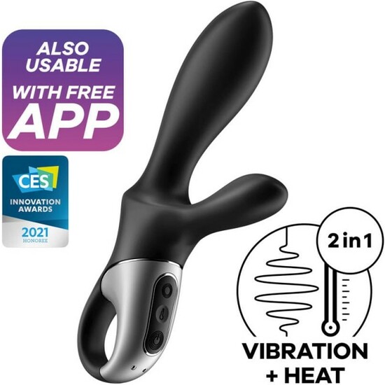 Clímax de calor satisfatório + vibrador anal com calor - pre