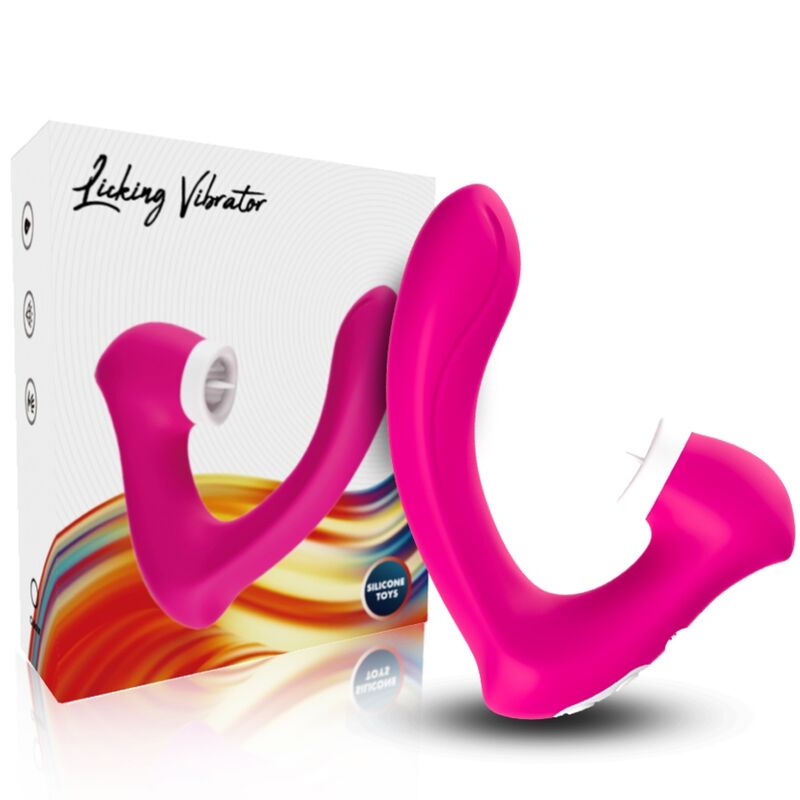 SECRETKISS LICKING CLITÓRIS VIBRATÓRIO E VIBRADOR CURVO FÚCS