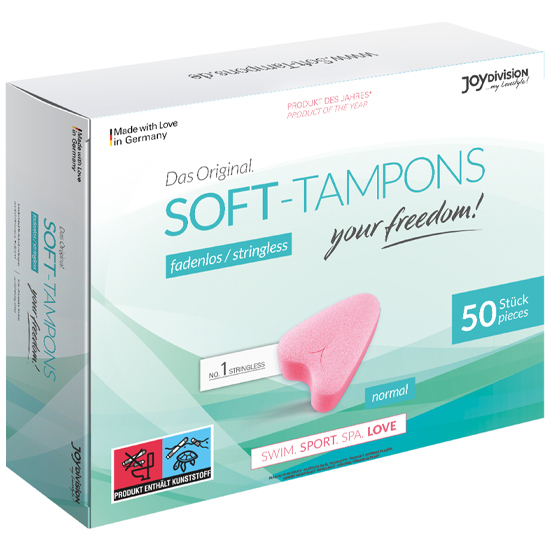 CAIXA COM 50 TAMPÕES SOFT-TAMPONS NORMAL