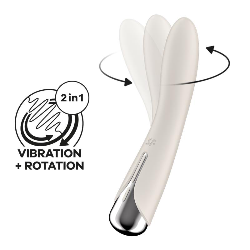 VIBRADOR ROTADOR BEGE SPINNING VIBE 1 G-SPOT BEIGE