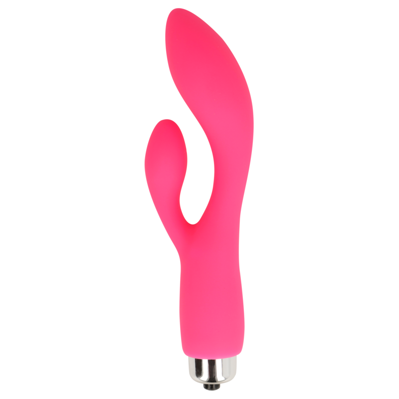 VIBRADOR COM COELHO 12,5 CM ROSA