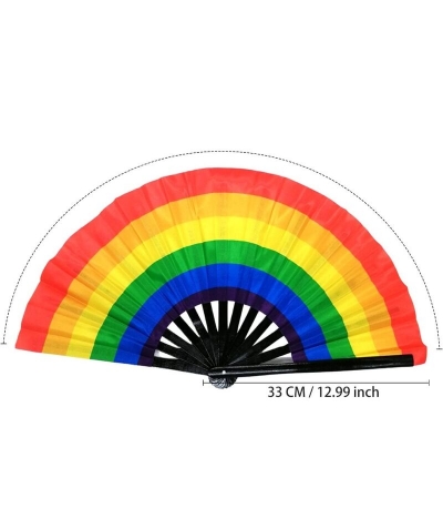 ABANICO GRANDE CON BANDERA LGT Leque grande com design arco-íris lgbtq+