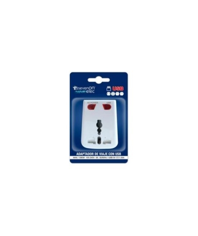 7HSEVENON ELEC Adaptador de viagem com tomada usb