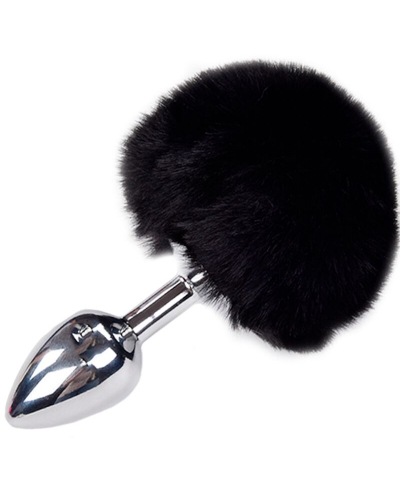 ANAL PLEASURE PLUG Plug anal de metal com pompom de veludo