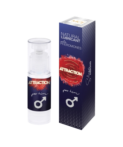 LUBRICANTE CON FEROMONAS Lubrificante de atração com feromônios para ele 50 ml