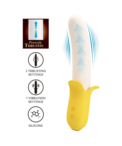 BANANA Vibrador multifuncional de silicona banana geek pretty lovevibrador multifuncional de si