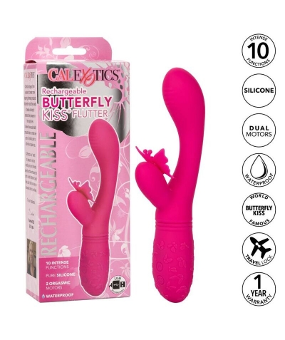 BUTTERFLY KISS Vibrador recargável com design de borboleta e ponto g