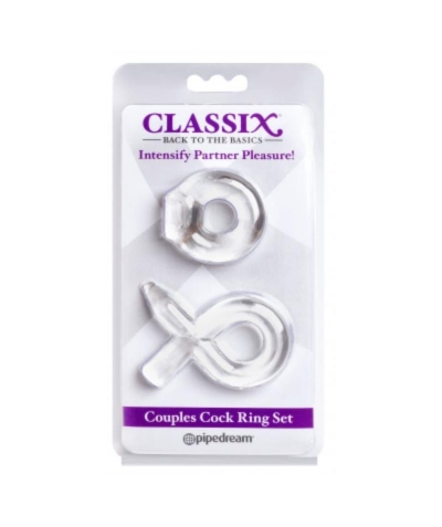 CLASSIX   BOOST Classix - kit para casais 2 anéis de pênis transparentes