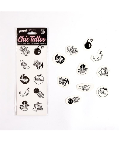 SPICY COLLECTION CHIC TATTOO S Tatuagens temporárias, fáceis e versáteis para eventos