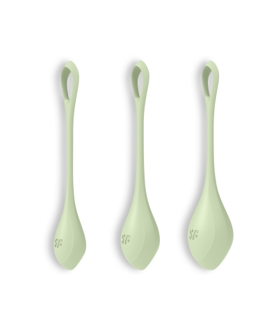 KEGEL YONI POWER 2 SATISFYER Conjunto de bolas para treino do pavimento pélvico.