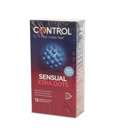 CONTROL SENSUAL XTRA DOTS Preservativos xtra sensation 12 unidades