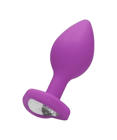 DIAMOND HEART Tomada anal de silicone de tamanho médio