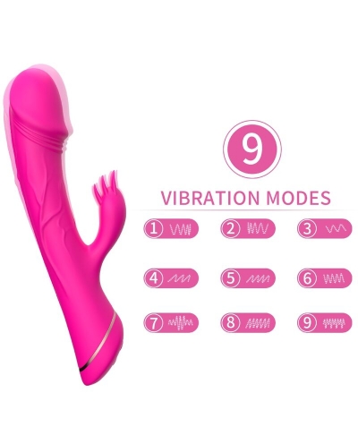 DILDO VIBRADOR RABBIT SILICONA Vibrador ergonómico com múltiplos modos de vibração