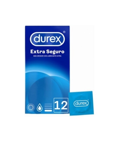 DUREX EXTRA SEGURO Preservativos extra seguros 12 unidades