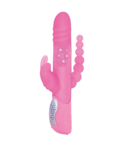 E RABBIT Vibrador triplo de estimulação