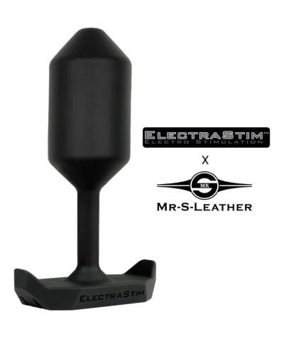 ELECTRO PLUG ANAL MR-S-LEATHER Plug anal elétrico de silicone para estimulação