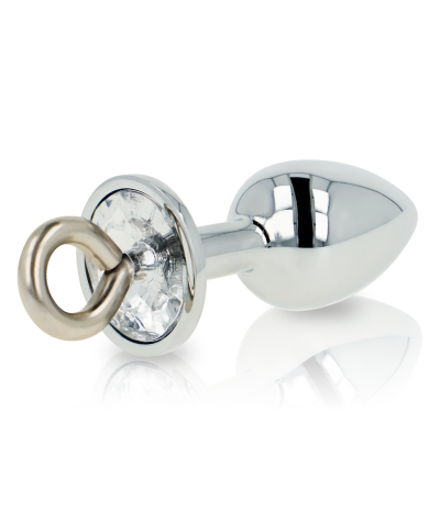 GEMX Um plug anal elegante com cristal transparente.