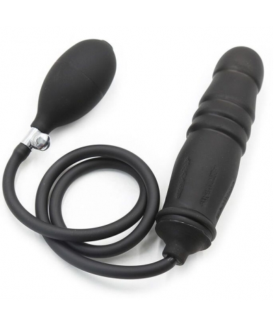 DILDO HINFLABLE Plug anal inflável de silicone hipoalergênico