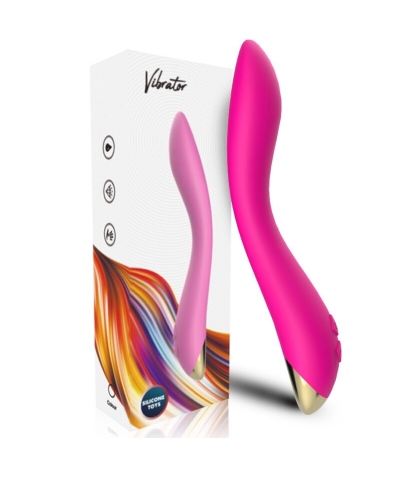 FLAMINGO VIBRADOR MULTIPOSICIO Vibrador ergonômico de silicone premium e abs